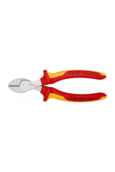 Knipex 73 06 160 VDE X-Cut Yüksek Performanslı Hafif Yan Keski - Thumbnail