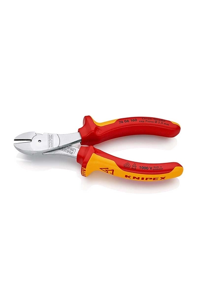 Knipex 74 06 160 Ağır Hizmet VDE Yan Keski - Thumbnail