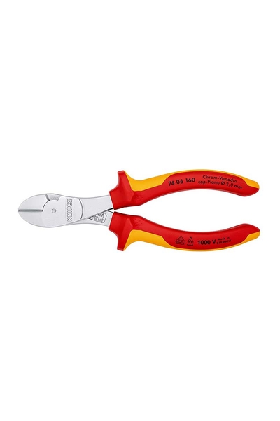 Knipex 74 06 160 Ağır Hizmet VDE Yan Keski - Thumbnail