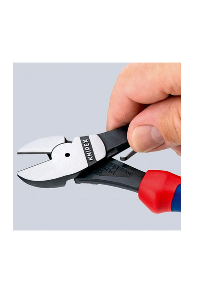 Knipex 74 12 180 Ağır Hizmet Yaylı Yan Keski - Thumbnail