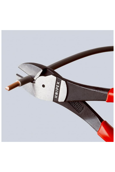 Knipex 74 12 180 Ağır Hizmet Yaylı Yan Keski - Thumbnail