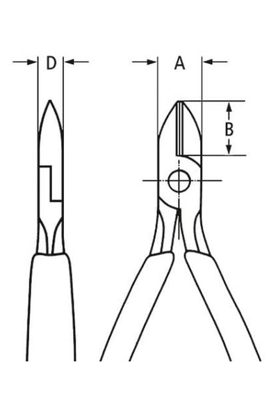 Knipex - Knipex 76 12 125 Elektronikçi Yan Keski Knipex 76 12 125 Elektronikçi Yan Keski - Thumbnail