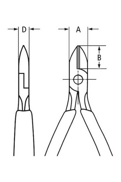Knipex - Knipex 76 22 125 Elektronikçi Yan Keski Knipex 76 22 125 Elektronikçi Yan Keski - Thumbnail