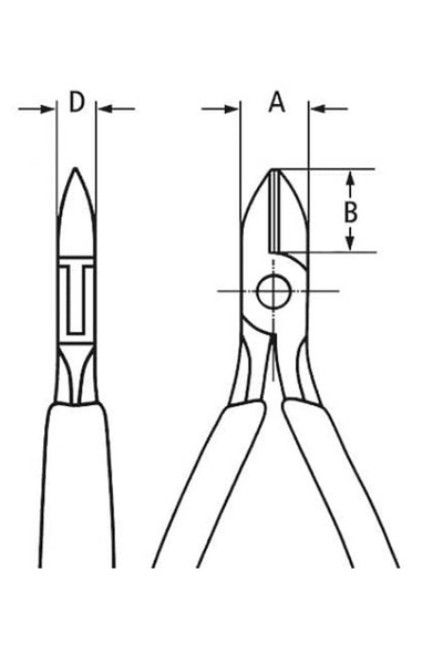 Knipex - Knipex 77 02 115 ESD Elektronikçi Yan Keski Knipex 77 02 115 ESD Elektronikçi Yan Keski - Thumbnail