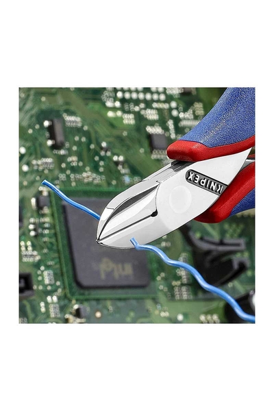 Knipex 77 12 115 Elektronikçi Yan Keski - Thumbnail