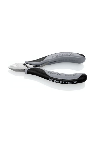 Knipex - Knipex 77 32 115 ESD Mafsallı Elektronikçi Yan Keski
