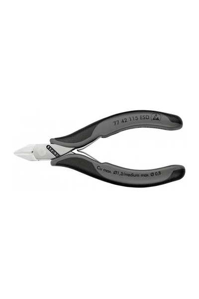 Knipex - Knipex 77 42 115ESD Elektronikçi Yan Keski Knipex 77 42 115ESD Elektronikçi Yan Keski - Thumbnail