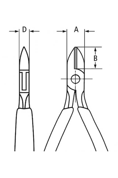 Knipex - Knipex 77 42 115ESD Elektronikçi Yan Keski Knipex 77 42 115ESD Elektronikçi Yan Keski - Thumbnail
