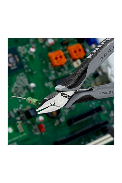 Knipex 77 42 130 ESD Elektronikçi Yan Keski - Thumbnail