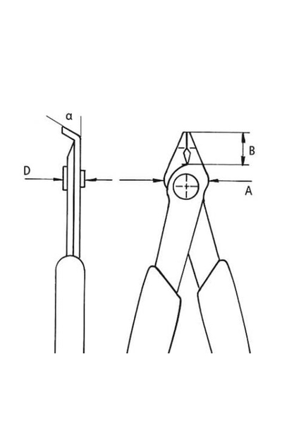 Knipex 78 23 125 60 Derece Eğri Süper Knips Keski - Thumbnail