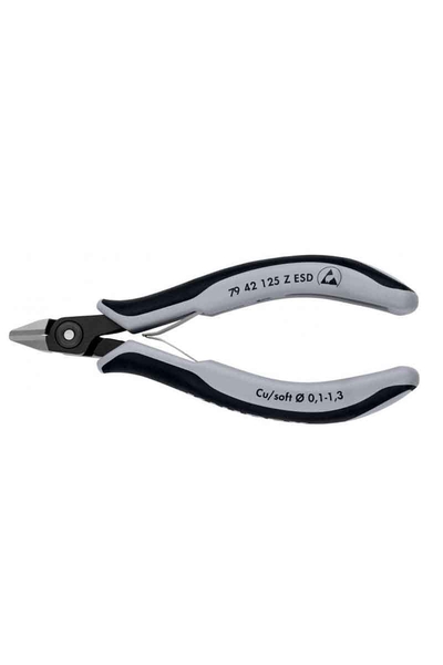 Knipex - Knipex 79 42 125 Z ESD Hassas Elektronikçi Mini Yan Keski