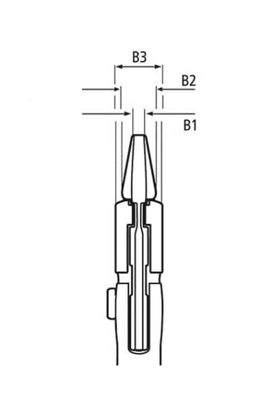 Knipex 86 03 150 Düz Çene Ayarlı Pense - Thumbnail