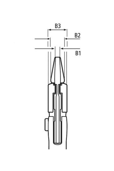 Knipex 86 03 250 Düz Çene Ayarlı Pense - Thumbnail