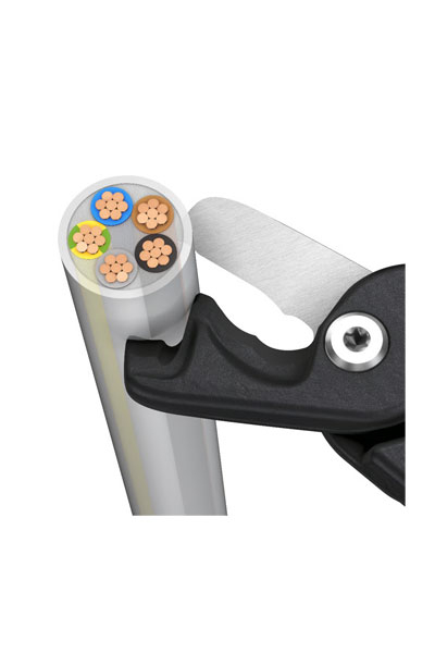 Knipex 95 11 225 Kademeli Kablo Makası - Thumbnail