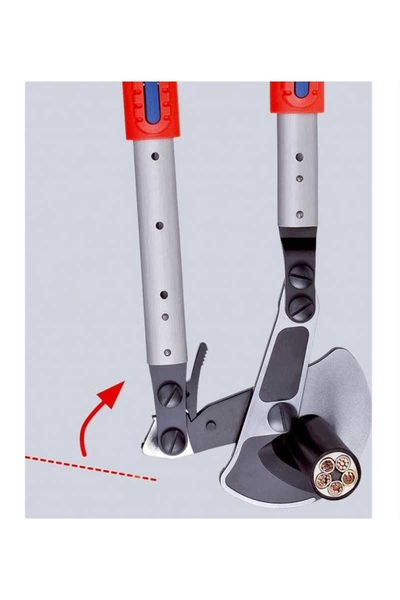 Knipex 95 32 038 Teleskopik Kollu Cırcırlı Kablo Kesme Makası - Thumbnail