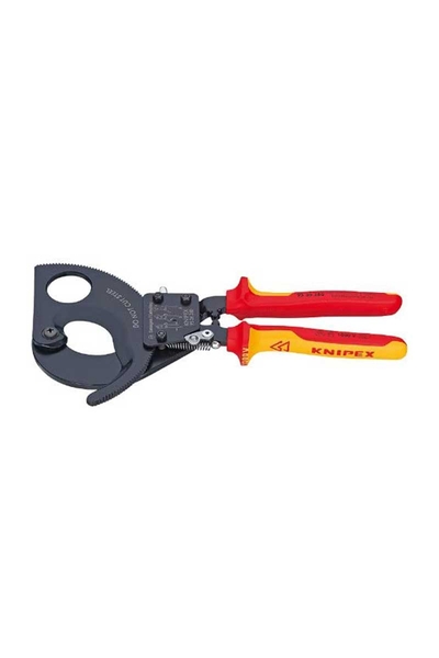 Knipex - Knipex 95 36 280 Cırcır Mekanizmalı VDE Kablo Kesici