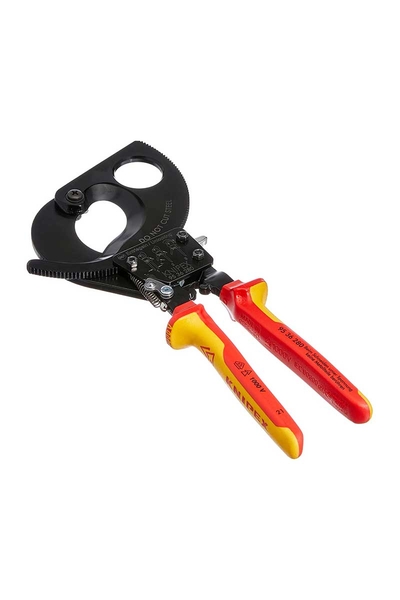 Knipex 95 36 280 Cırcır Mekanizmalı VDE Kablo Kesici - Thumbnail