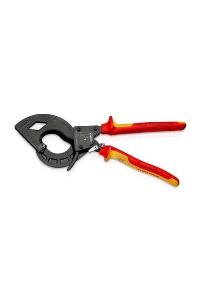 Knipex 95 36 320 Cırcır Mekanizmalı VDE Kablo Kesici - Thumbnail