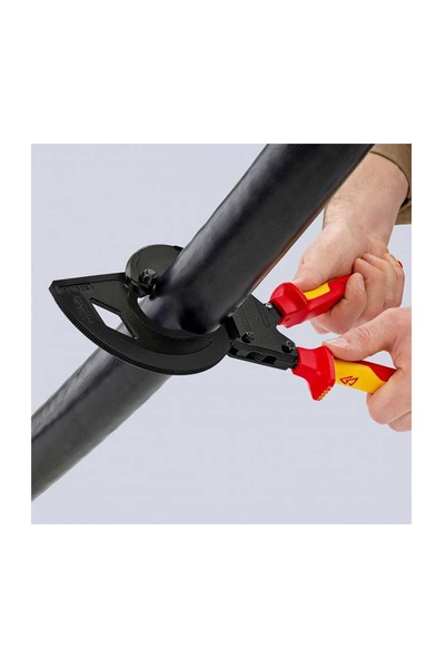 Knipex 95 36 320 Cırcır Mekanizmalı VDE Kablo Kesici - Thumbnail