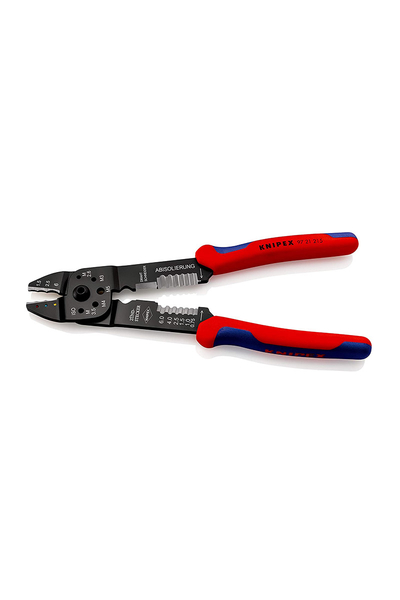 Knipex - Knipex 97 21 215 Papuç Sıkma ve Kablo Sıyırma Pensi Knipex 97 21 215 Papuç Sıkma ve Kablo Sıyırma Pensi - Thumbnail