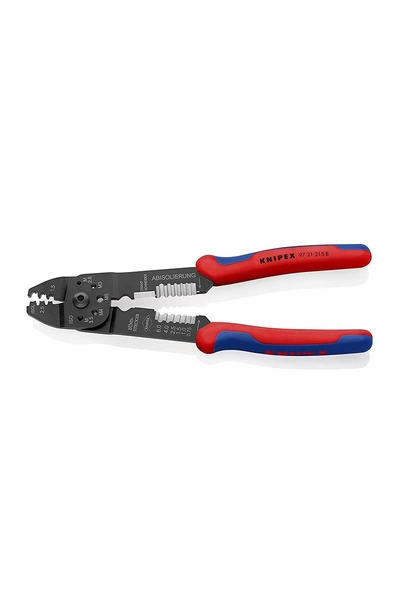 Knipex 97 21 215B Çok Fonksiyonlu Pabuç Sıkma ve Kablo Sıyırma Pensi - Thumbnail