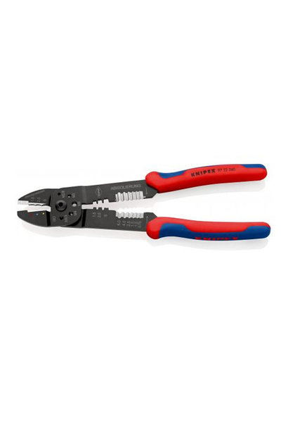 Knipex 97 22 240 Pabuç Sıkma ve Kablo Sıyırma Pensi - Thumbnail