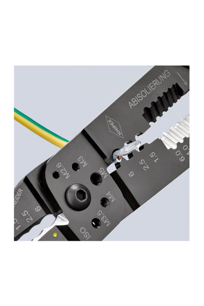Knipex - Knipex 97 22 240 Pabuç Sıkma ve Kablo Sıyırma Pensi Knipex 97 22 240 Pabuç Sıkma ve Kablo Sıyırma Pensi - Thumbnail