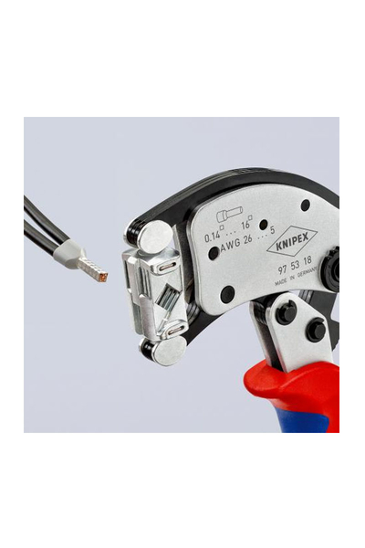 Knipex 97 53 18 TWISTOR16 Ayarlı Yüksük Sıkma Pensesi - Thumbnail