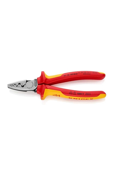 Knipex - Knipex 97 78 180 VDE Yüksük Sıkma Pensi