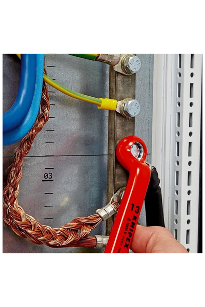 Knipex 98 01 15 VDE 15mm İzoleli Yıldız Tek Ağız Anahtar - Thumbnail