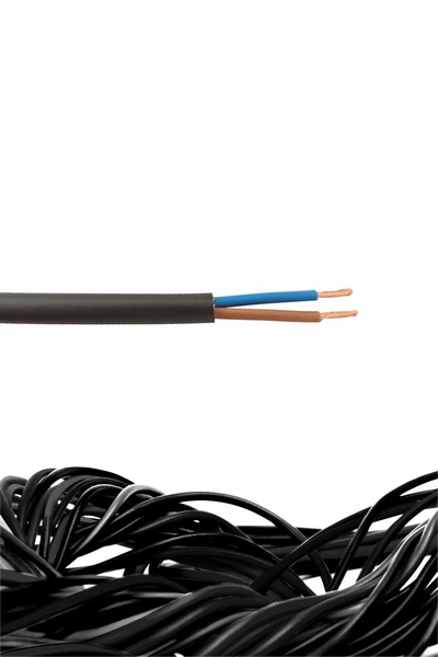 Koç Kablo - Koç H05VV-F Siyah 2x0,75 (NYMHY) TTR Kablo