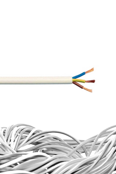 Koç Kablo - Koç H05VV-F Beyaz 3x1 (NYMHY) TTR Kablo