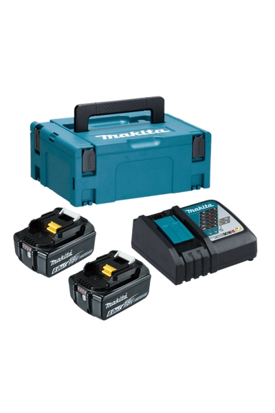 Makita 198116-4 MKP1RG182 18V 2x6Ah Li-ion Hızlı Şarj ve Akü Seti