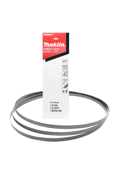 Makita Aksesuar - Makita 792558-0 3 Adet 2107FK için 13x1140mm 24 Diş Karbon Çelik Şerit Testere