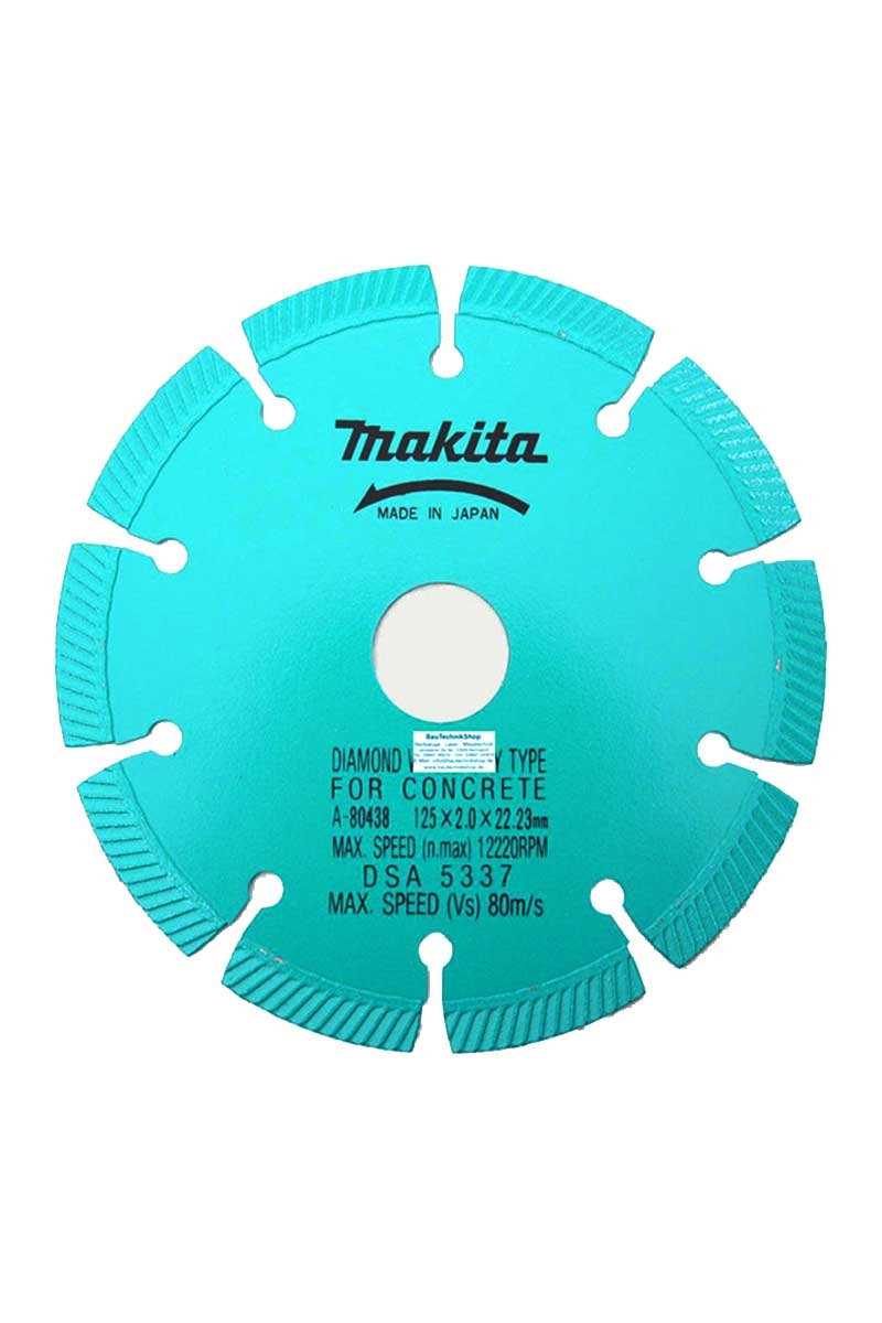  Makita A-80438 125x2mm Segmanlı Dalgalı Elmas Testere