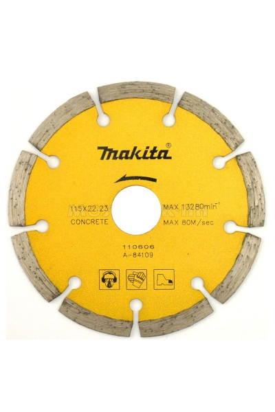 Makita Aksesuar - Makita A-84109 115mm Segmanlı Elmas Testere Makita Aksesuar - Makita A-84109 115mm Segmanlı Elmas Testere