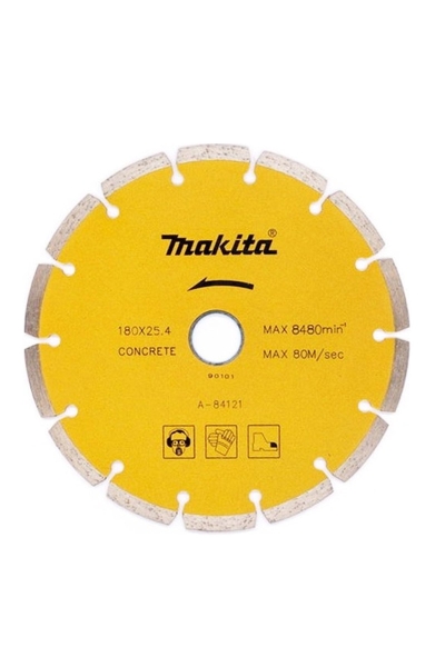 Makita Aksesuar - Makita A-84121 180mm Segmanlı Elmas Testere Makita Aksesuar - Makita A-84121 180mm Segmanlı Elmas Testere