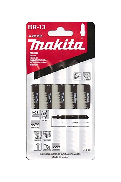 Makita A-85793 5 Adet BR-13 Dekupaj Testere Bıçağı - Thumbnail (2)