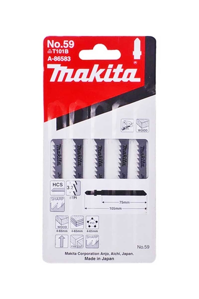 Makita A-86583 5 Adet No 59 Dekupaj Testere Bıçağı - Thumbnail (3)