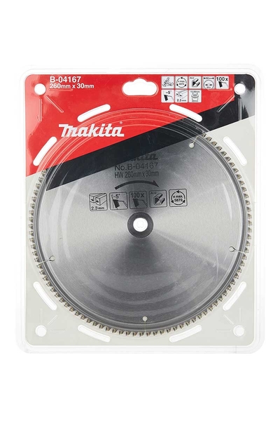 Makita Aksesuar - Makita B-04167 260mm 100 Diş Elmas Daire Testere Makita B-04167 260mm 100 Diş Elmas Daire Testere - Thumbnail