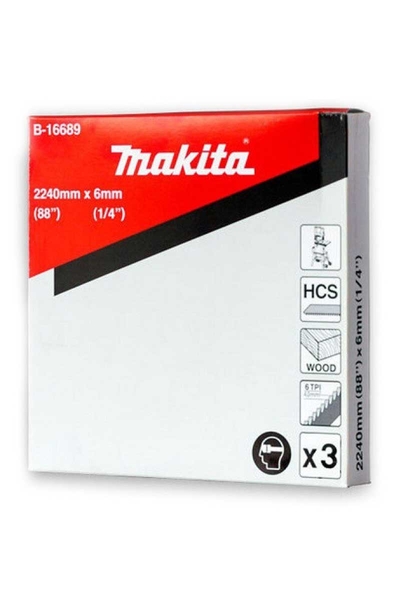 Makita B-16689 3 Adet 6mm 6 Diş Şerit Testere - Thumbnail