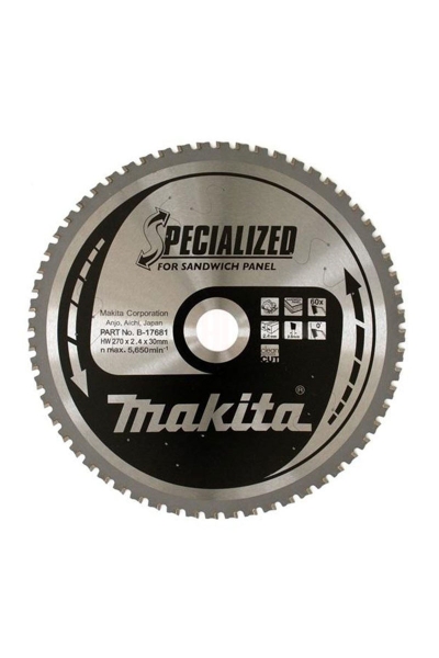 Makita Aksesuar - Makita B-17681 270mm 60 Diş Elmas Daire Testere Makita Aksesuar - Makita B-17681 270mm 60 Diş Elmas Daire Testere