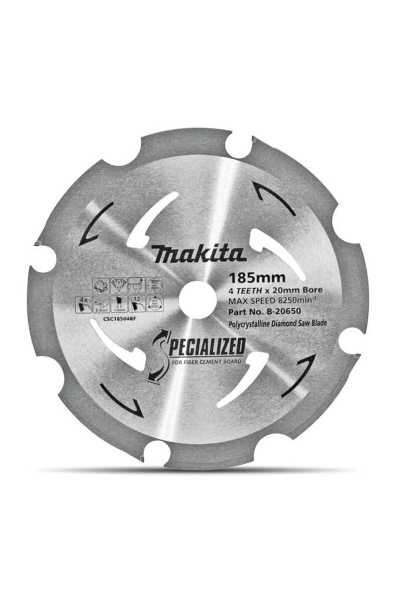 Makita Aksesuar - Makita B-20650 185mm 4 Diş FTG Daire Testere