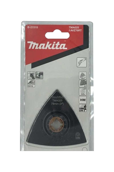 Makita B-21515 TMA025 HM 30 Kum 78mm Üçgen Zımpara Tabanı - Thumbnail