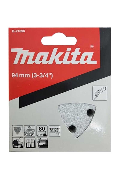 Makita B-21696 10 Adet 80 Kum Boya Üçgen Zımpara - Thumbnail