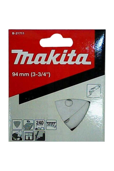 Makita Aksesuar - Makita B-21711 10 Adet 240 Kum Boya Üçgen Zımpara Makita B-21711 10 Adet 240 Kum Boya Üçgen Zımpara - Thumbnail