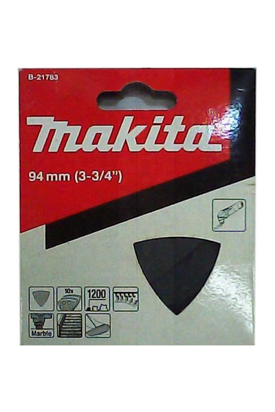 Makita Aksesuar - Makita B-21783 10 Adet 1200 Kum Taş Cam Üçgen Zımpara Makita B-21783 10 Adet 1200 Kum Taş Cam Üçgen Zımpara - Thumbnail