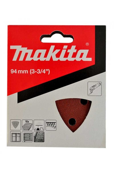 Makita Aksesuar - Makita B-22953 10 Adet 150 Kum Ahşap Üçgen Zımpara Makita B-22953 10 Adet 150 Kum Ahşap Üçgen Zımpara - Thumbnail