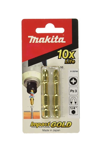 Makita B 28298 2 Adet Impact Gold Pz3 50mm Mıknatıslı Vidalama Bits Uç - Thumbnail