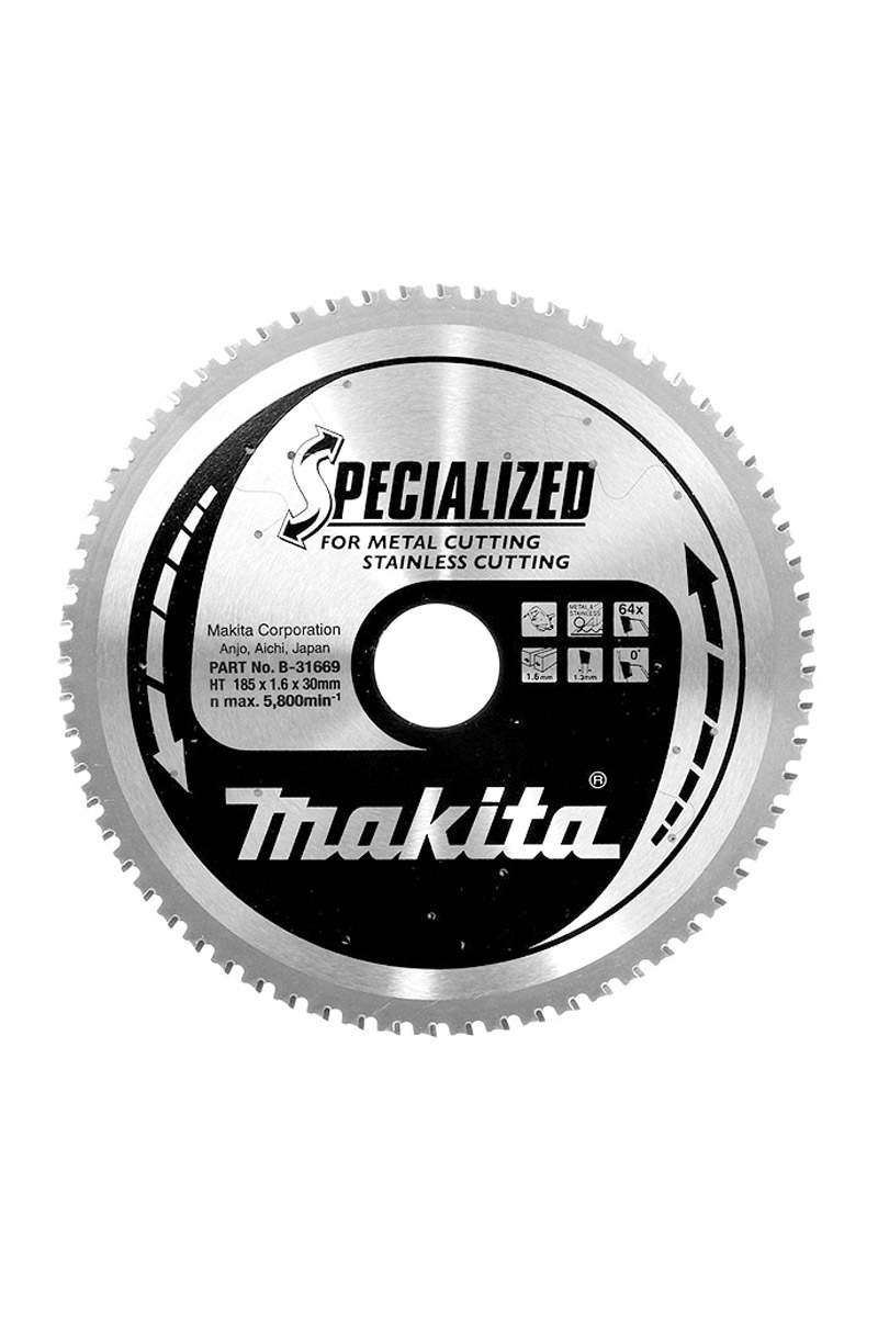 Makita B-31669 185mm 64 Diş Metal Kesme Daire Testere